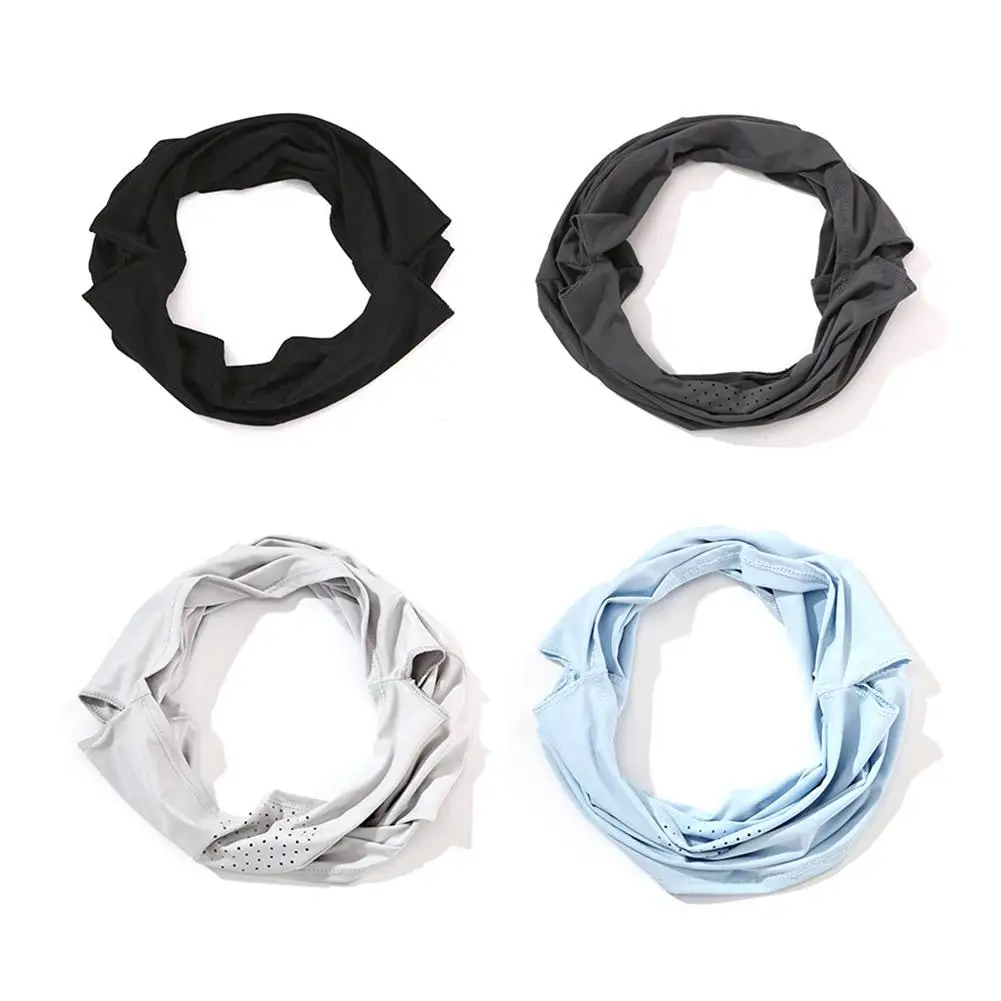 Unisex Gesichts schal atmungsaktiv Eis Seide UV Sonnenschutz maske weich einstellbar Anti Ultraviolett dünn für Sommer Outdoor-Aktivitäten – Detail 7
