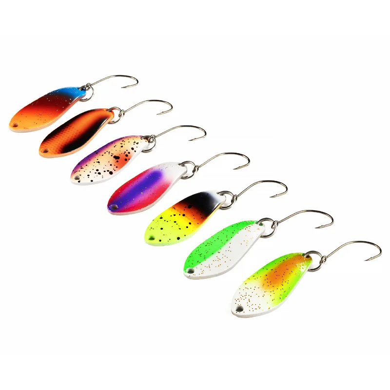 OriGlam 5pcs Fishing Spoons Lure Hard Baits With Hooks, Metal Fishing Baits Fishing Lures Baits Fishing Gear, Hard Spoon Sequins Fishing Lures For Trout Bass Pike Walleye Salmon - View #6