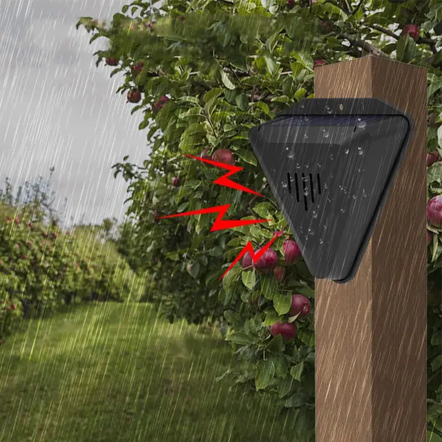 Kültéri Napenergia -Sziréna Automatikus Biztonsági Riasztási Detektor, Amely A Gazdaságok Gyümölcsösöknek Megfelelő Kertek Tavak - Image 4