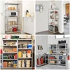 5 Shelf Boltless Adjustable Steel Storage Shelf Unit Silver Adjustable Metal MDF Storage for Garage Warehouse 4