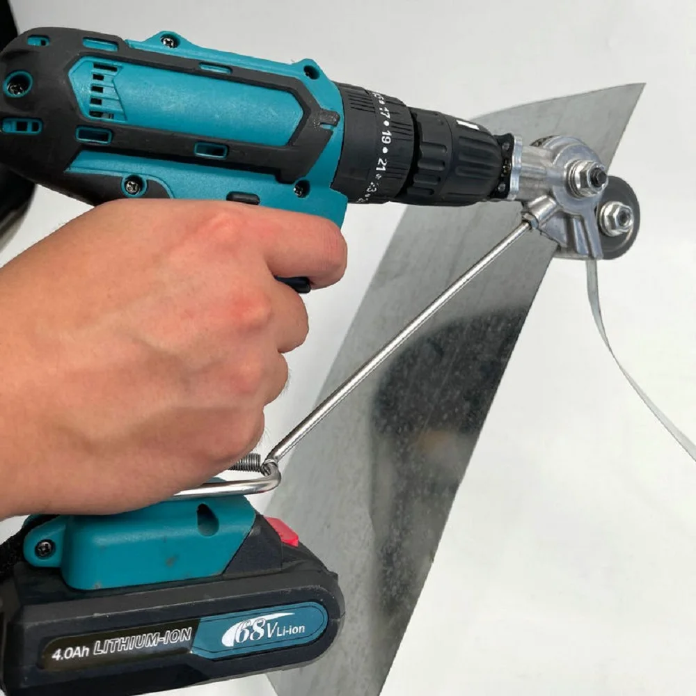 

Electric Drill Plate Cutter Metal Sheet Cutter Tool Free Cutting Tool Nibbler Sheet Metal Cut Plate Punch Scissors Dropshipping