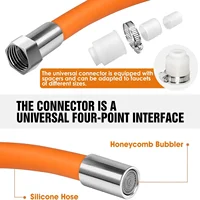 1pc Water Faucet Extension Pipe, Universal Extended Water Pipe, Anti-Splash Extension Pipe 2
