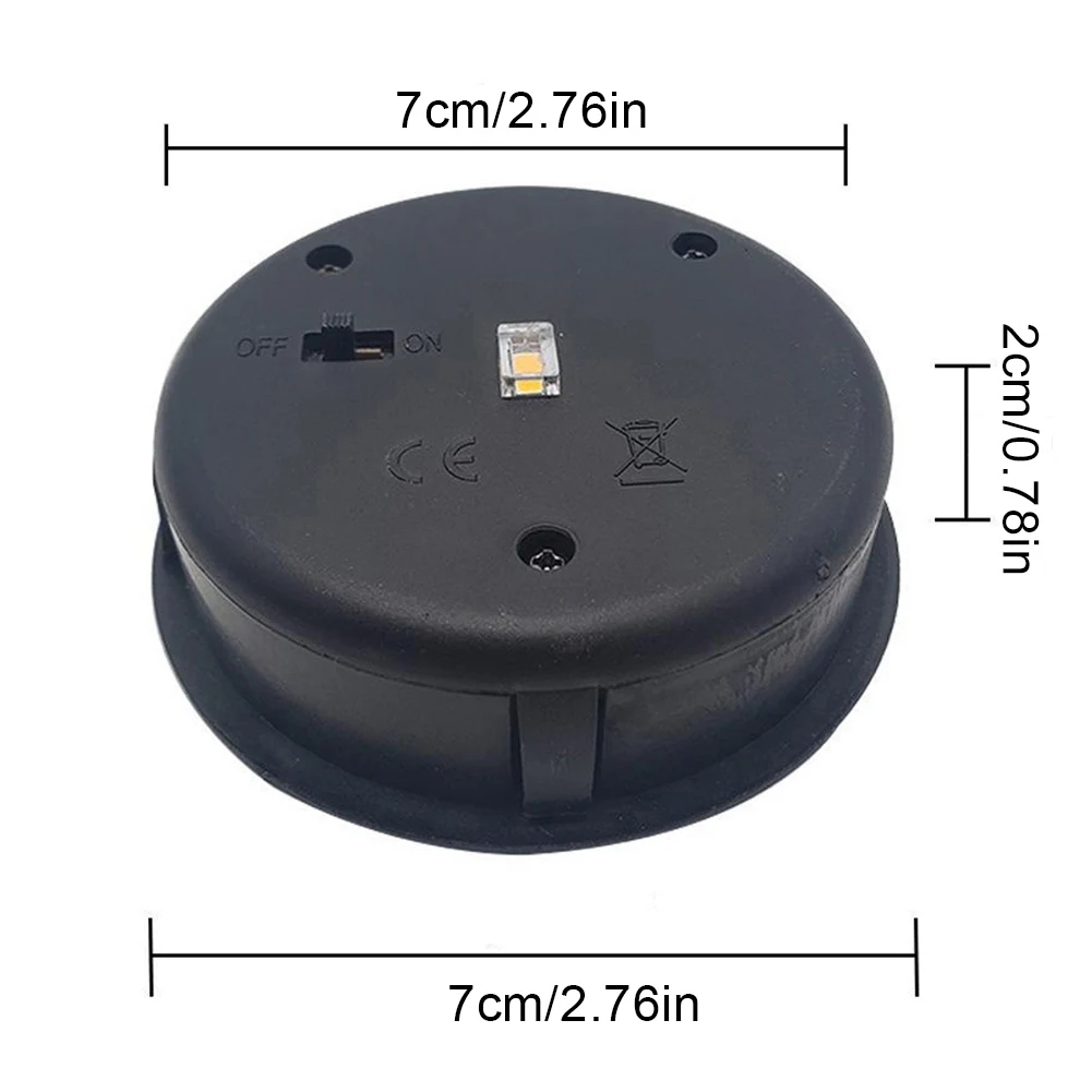 Solar Lamp Base with LED Bulb LED Lamp Holder Replacement IP44 Waterproof Atmosphere Decorate Light Holder for Outdoor Garden ﻿