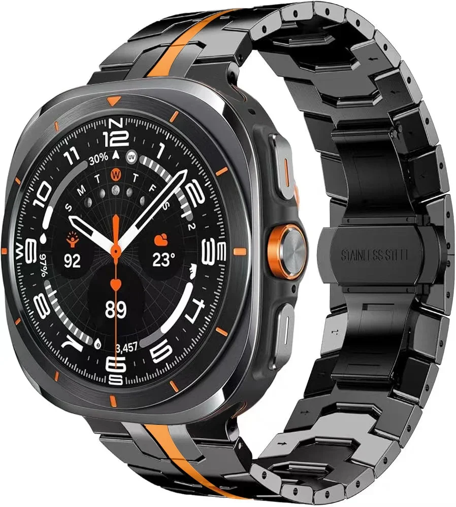 Luxury Stainless Steel Strap - Men's No-Gap Bracelet