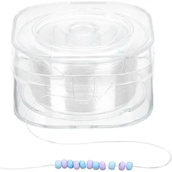 White Elastic String in Plastic Box, 0.2mm Thickness, 218.72 Yards (AECH09 - 08751)