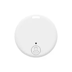 Compact Bluetooth 5.0 Smart Tracker for Pets and Personal Items (White)