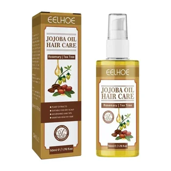 Jojoba Oil Hair Serum Smoothing Soften Repair Frizz Damaged Hair Anti-Dandruff Scalp Treatment Product Hair Care Маска Для Волос - Thumbnail 7