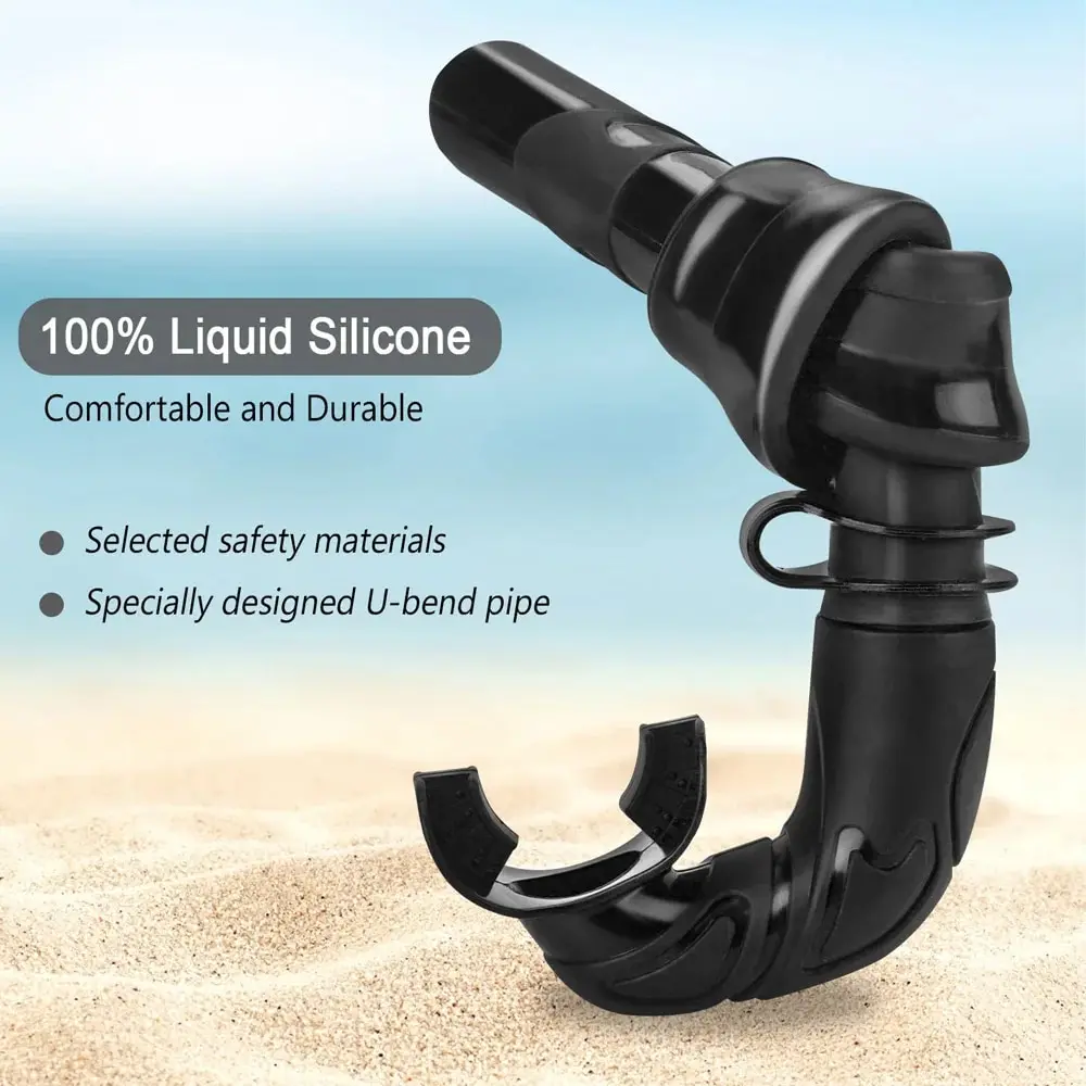 Soft Silicone Diving Snorkel Portable Foldable for Freediving Swimming