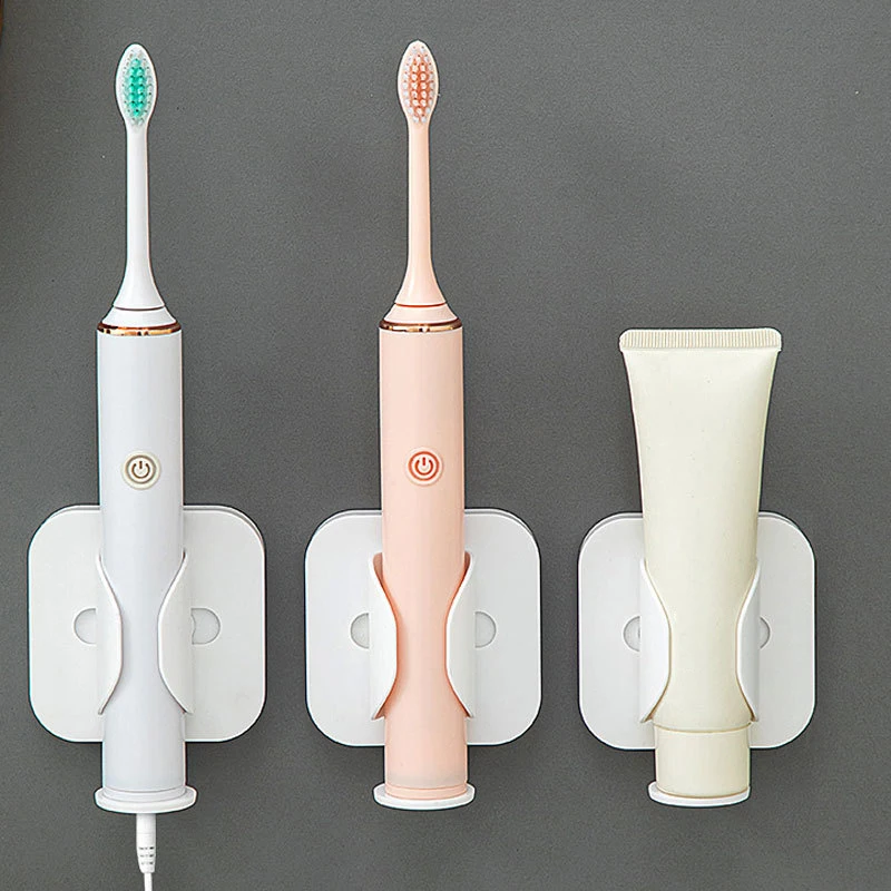 

Wall Mounted Toothpaste Clip Holder Multi-purpose Facial Cleaning Cream Waterproof Storage Rack Bathroom Washroom Toilet