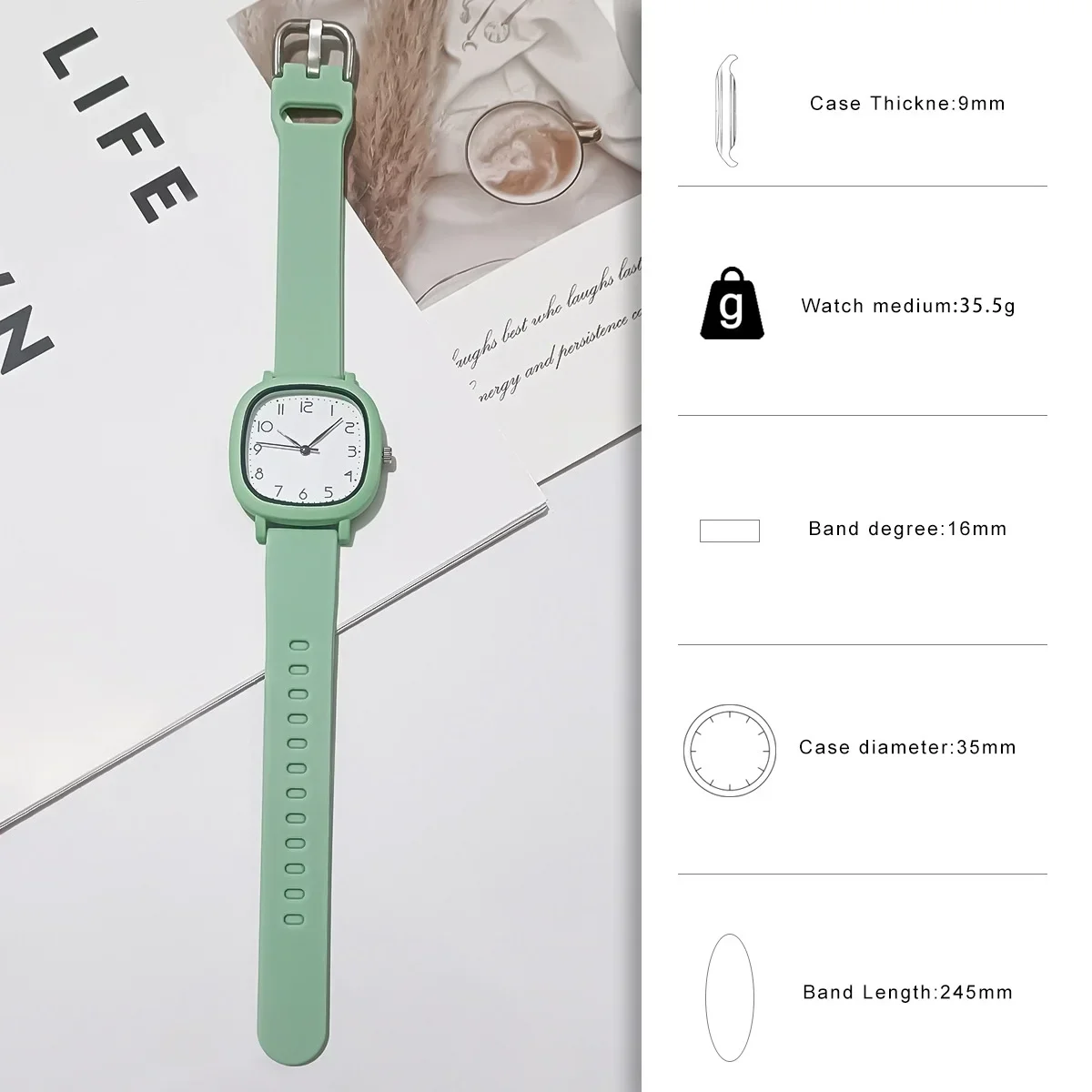 Fashion Brand Bear Women Quartz Watch 2024 Ladies Casual Silicone Jelly Watches Clock Girl Gift 5