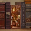 CUTEBEE DIY Book Nook Miniature Dollhouse Booknook with Touch Light Dust Cover Bookshelf Insert for Decor Gifts Secret Rhythm 4