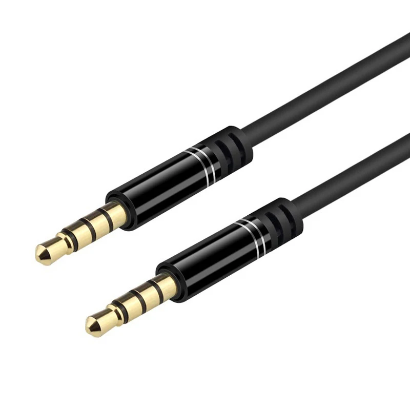 HiFi AUX Cable 3.5mm Audio Speaker Cable 3.5 Jack For Guitar Gold