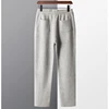 Autumn Winter 100% merino Wool Men's Wool Pants Thickened Knitted Long Pants Slim Fitting Solid Color Warm Flat Corner Pants 2