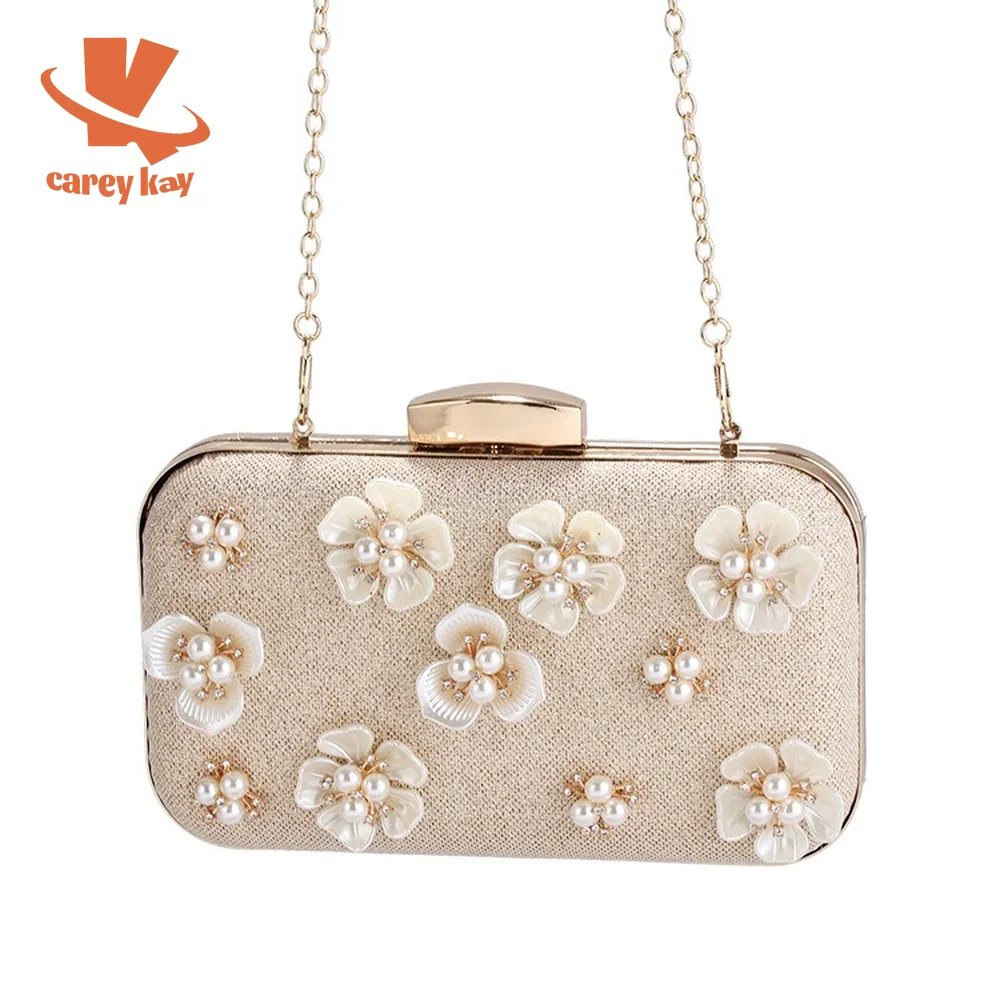 

CAREY KAY Women Flower Designer Rose Red Evening Bags Party Wedding Banquet Chain Clutch Luxury Handbags Purses Shoulder Bags