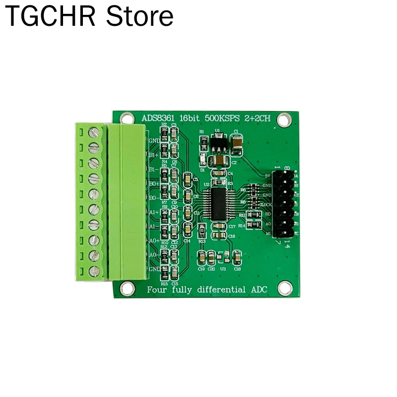 

ADS8361 модуль сбора данных 16 бит ADC аналогово-цифровой преобразователь 500KSPS 4-канальный Полный дифференциал
