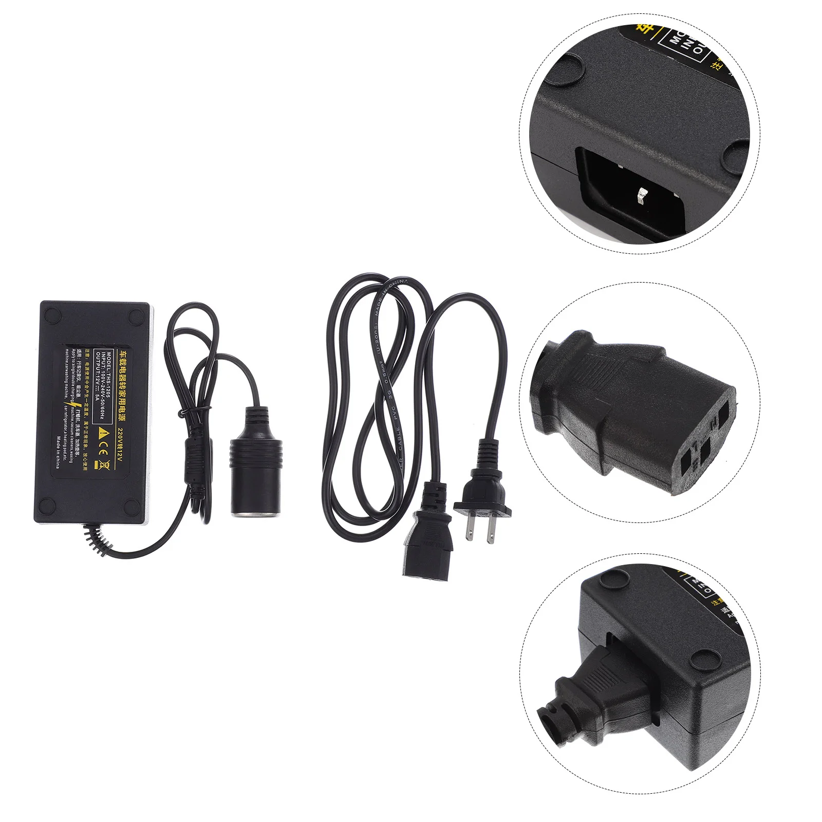 

Power Converter Equipment Lighter Inverter Car 220V to 12V Copper Transformer Convenient Adapter