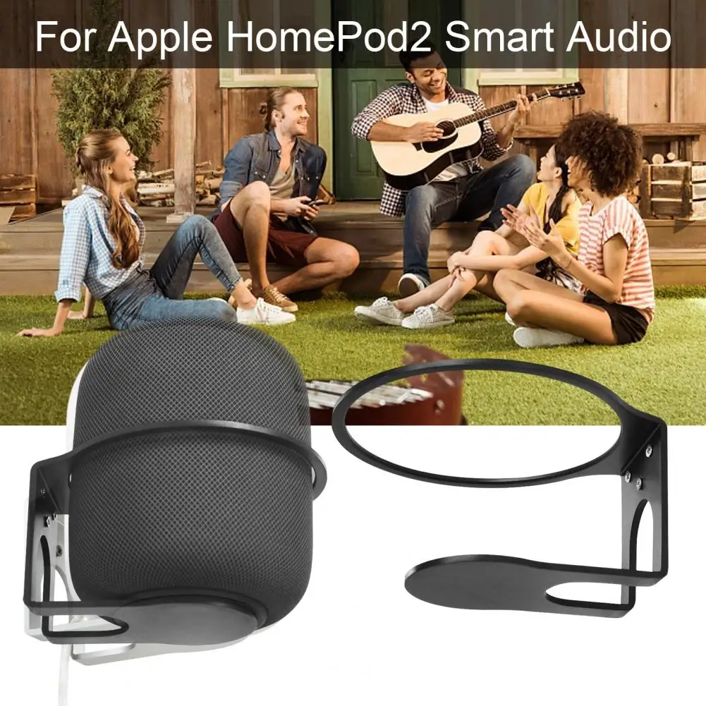 

Speaker Wall Mount Stable Speaker Bracket Wall-mounted Aluminum Alloy Bracket for Apple Homepod2 Space-saving Holder