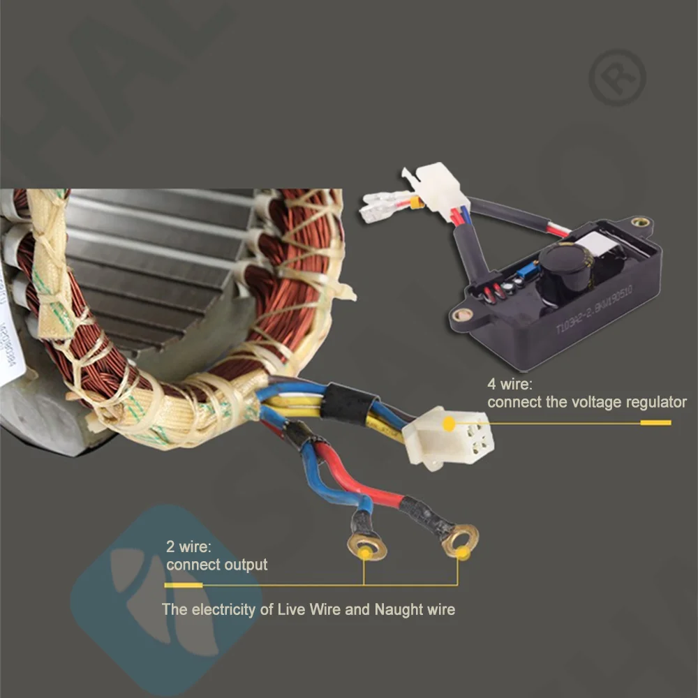 Description Picture 2 of itemHigh Quality 2kw 3kw AVR Automatic Voltage Regulator Stabilizer 220V Small Gasoline Generator Accessories Parts
