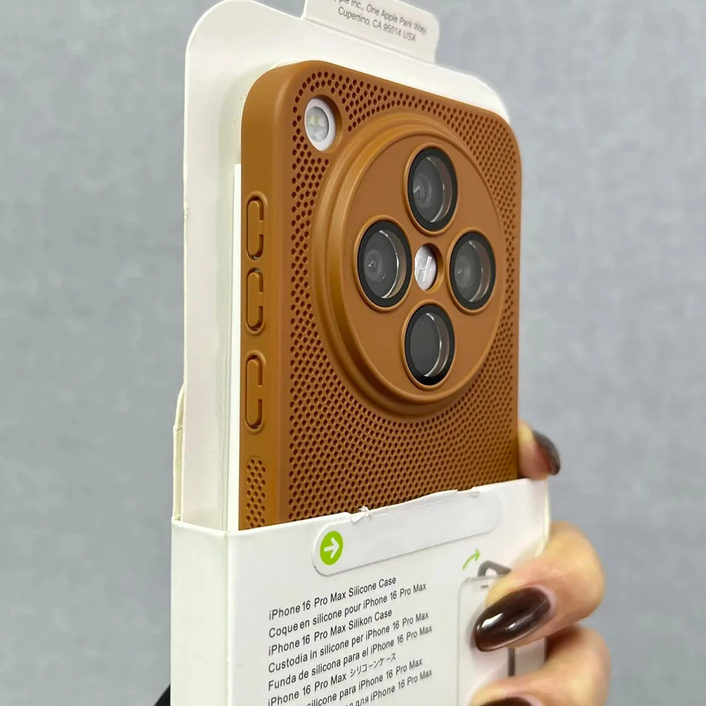Ultra Slim Heat Dissipation PC Case with Glass Camera Protection and Cooling Mesh Design