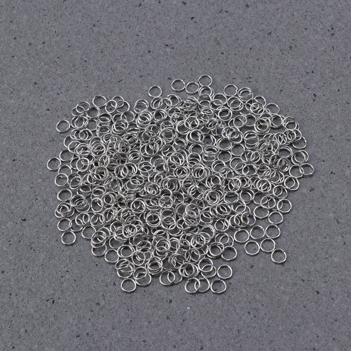 

500 PCS 6mm Closed Jump Rings Jewelry Findings for Jewelry Making (Silver)