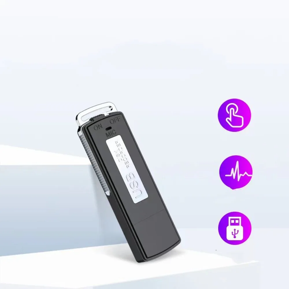 Mini USB Voice Recorder 4/8/16GB Noise Reduction USB 2.0 U-Disk Sound Recorder TF Card Portable Record Meeting