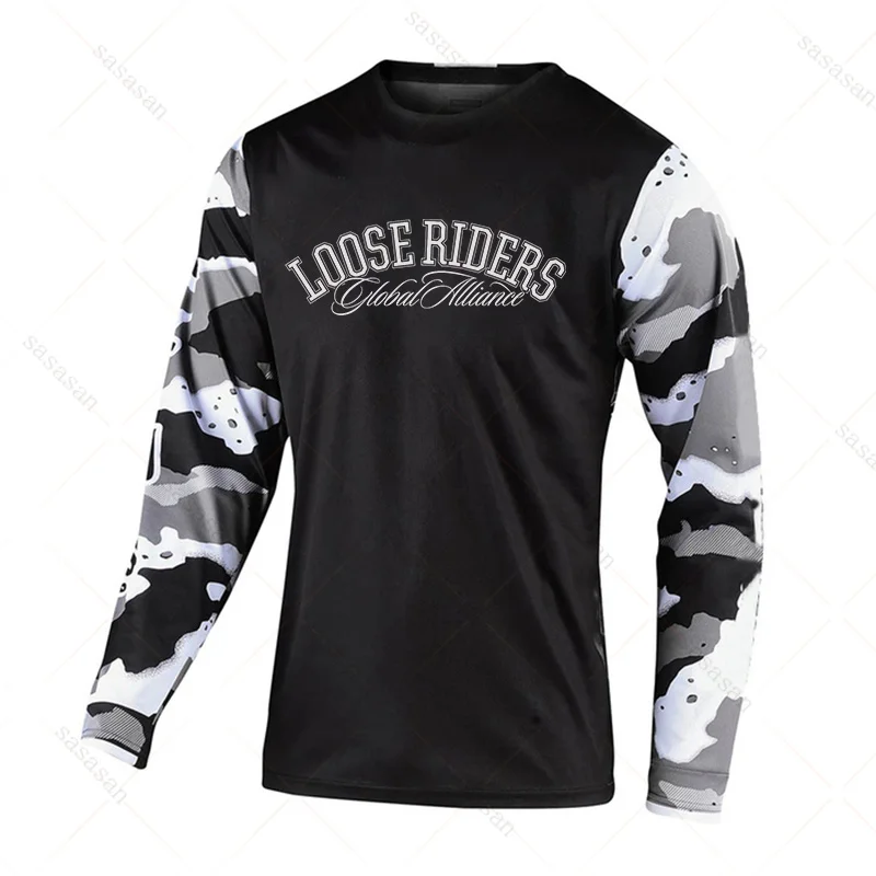 thumbnail image 1 of Camiseta de manga larga Loose Rider para BMX, MTB, bicicleta de montaña, camisetas transpirables, Cross Country, Enduro, motocicleta, descenso, sudaderas, 1 of 5