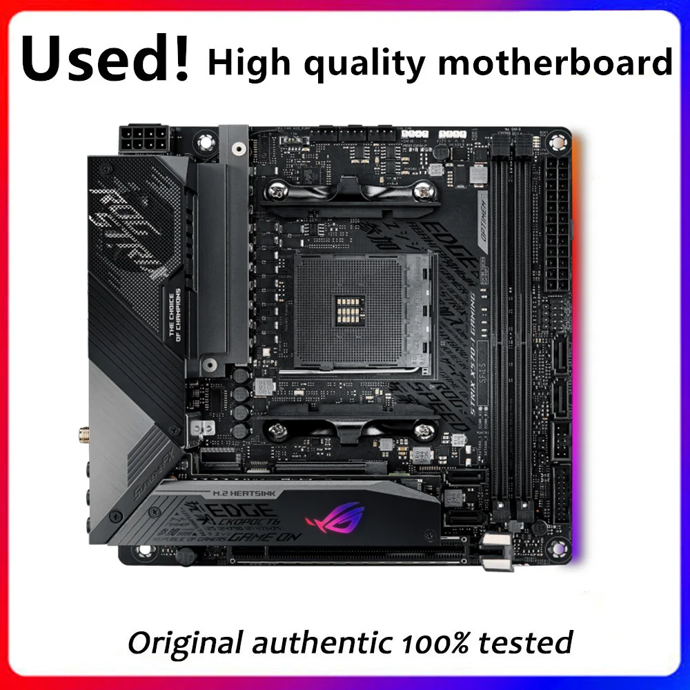 Usato Mini-Itx Per Asus Rog Strix X570-I Presa Per Scheda Madre Da Gioco Am4 Per Scheda Madre Amd X570 Desktop Originale Pci-E 4.0 M.2