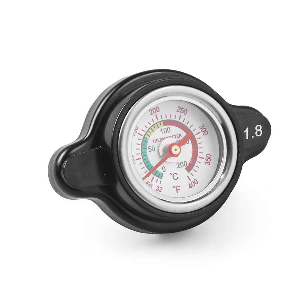 

Radiator Car and Motorcycle Water Tank Cover with Temp Gauge Meter Suitable for Honda, Kawasaki, Suzuki, Yamaha 1.8bar