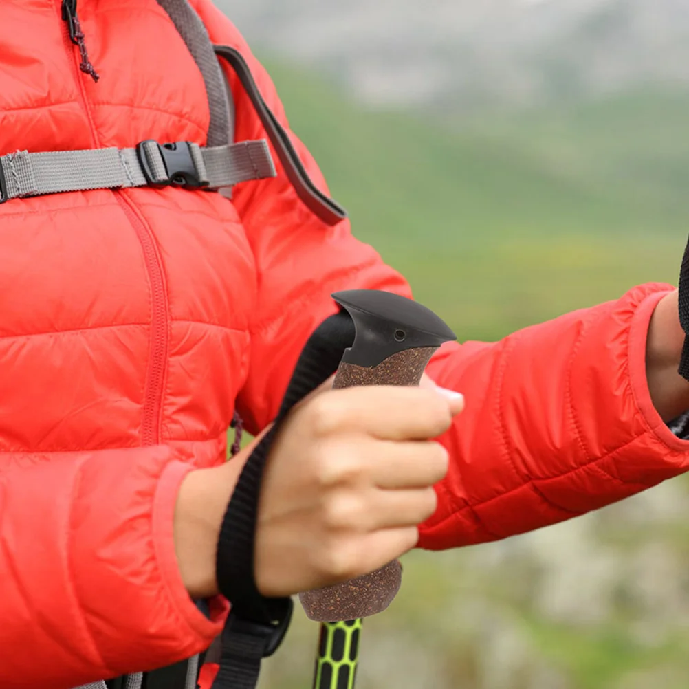 

Cane Handle Grip Replacement Cork Cane Grip Offset Nonslip Trekking Poles Handle Walking Stick Handle Hiking Pole Grip Trekking