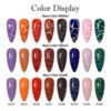 12PCS/SET Crackle Nail Polish Gel Set Cracking Nail Lacquer Quick Dry Gel Hybrid With Base Top Coat  Manicure Art Varnish Kit 3