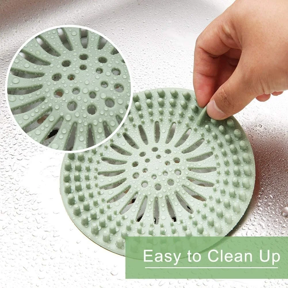 Shower Drain Cover Hair Catcher,Easy Clean Floor Drain Protector Strainer  Hair Trap Mesh for Bath Tub Sink Flat Floor - AliExpress