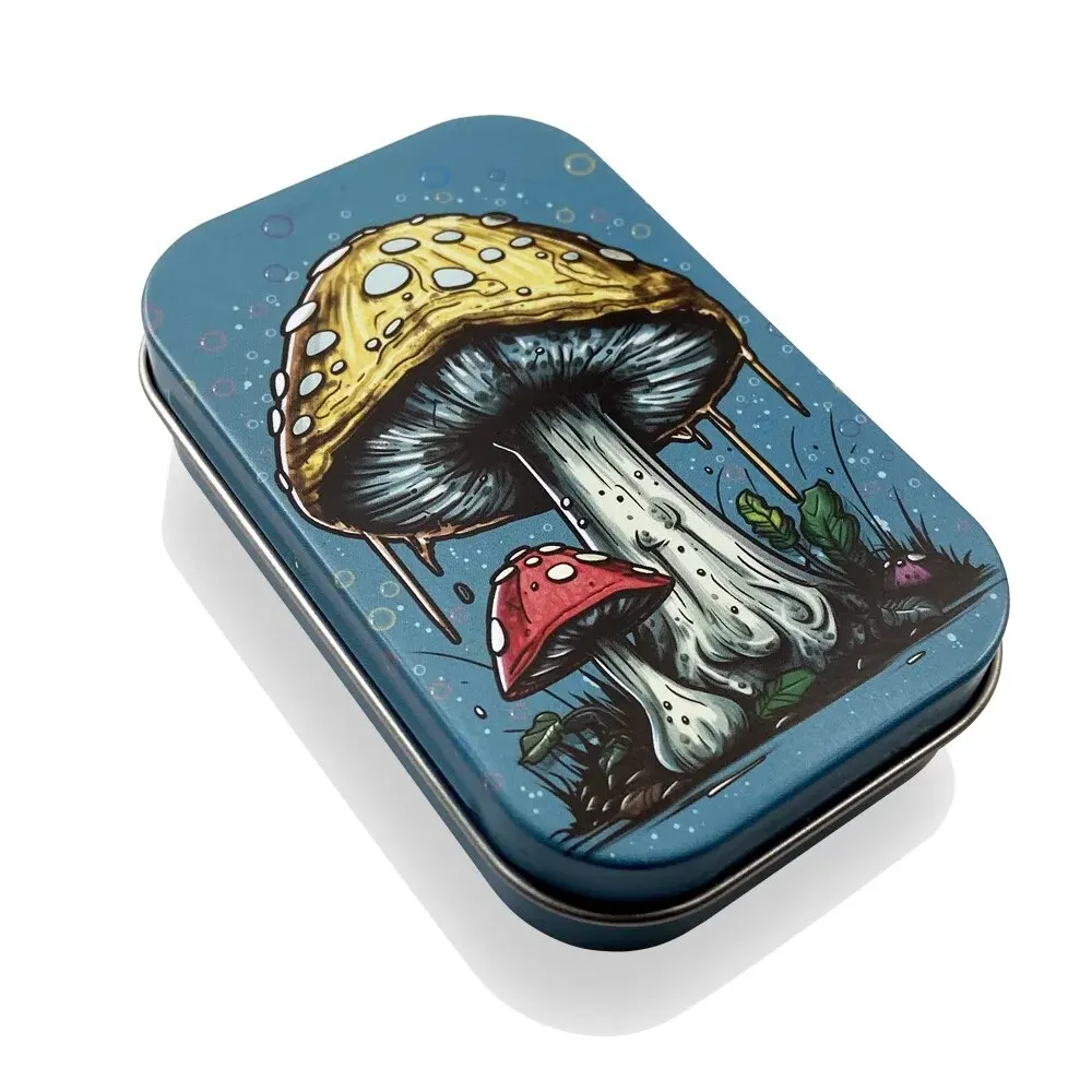 Flip Cap Cigarette Case and Multipurpose Tinplate Storage Box