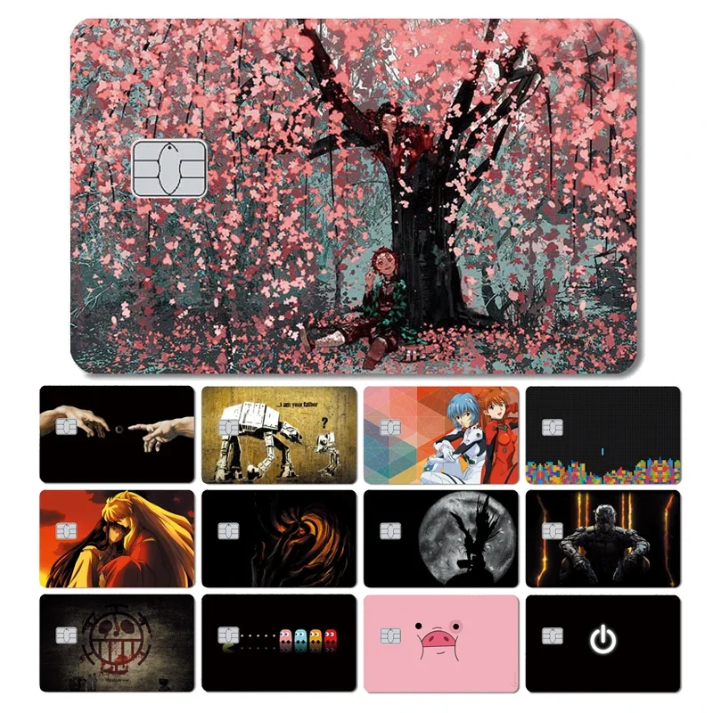 2024 Vendita Calda Eva Star War Naruto Pig Wolf Anime Pvc Matte Credit Debit Card Skin Sticker Cover Film