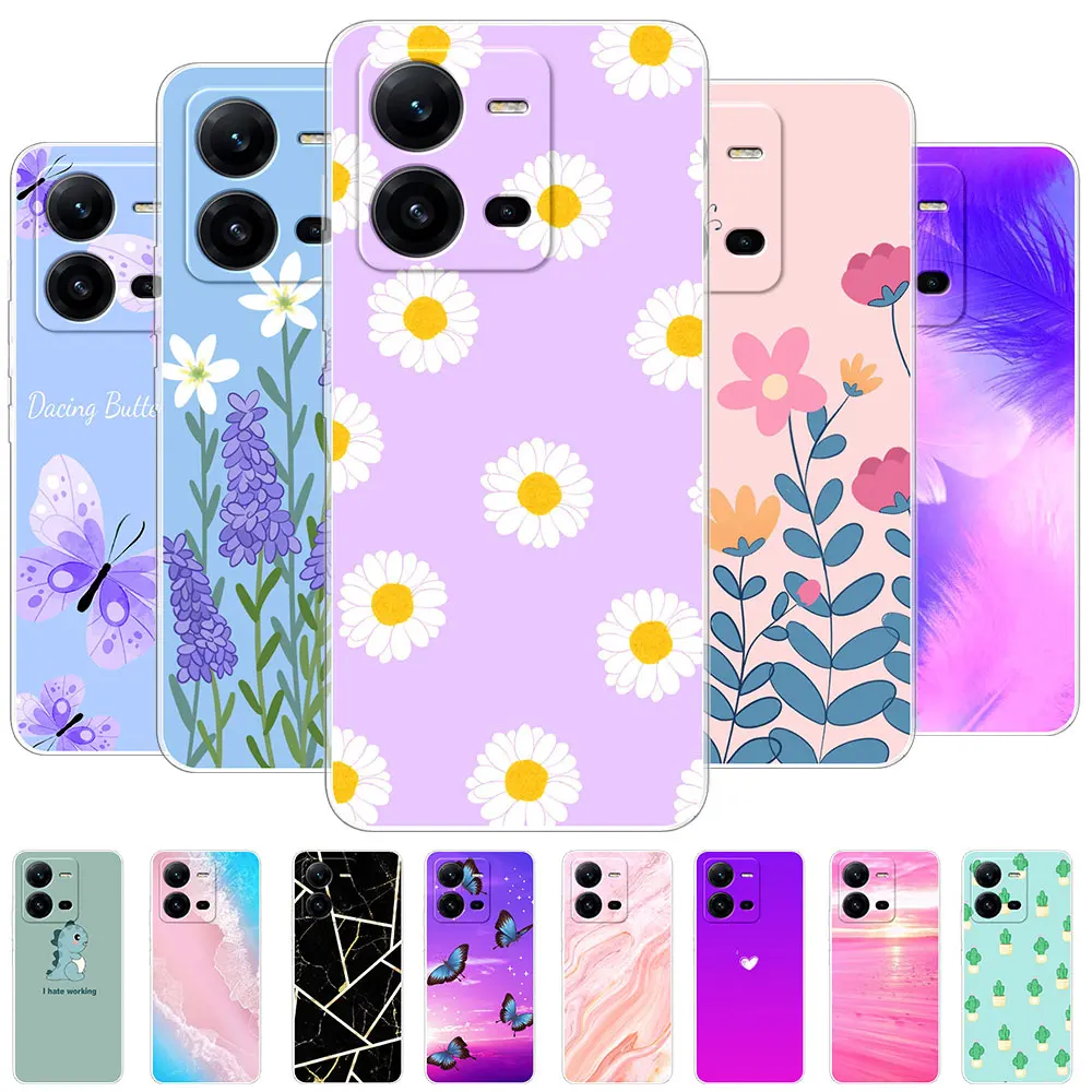 Per Vivo X80 Lite 5G Custodia In Silicone Morbido Tpu Cover Posteriore Per Vivo X80 Lite 5G Fundas Per Vivo X80 Lite 5G Clear Bumper Coque