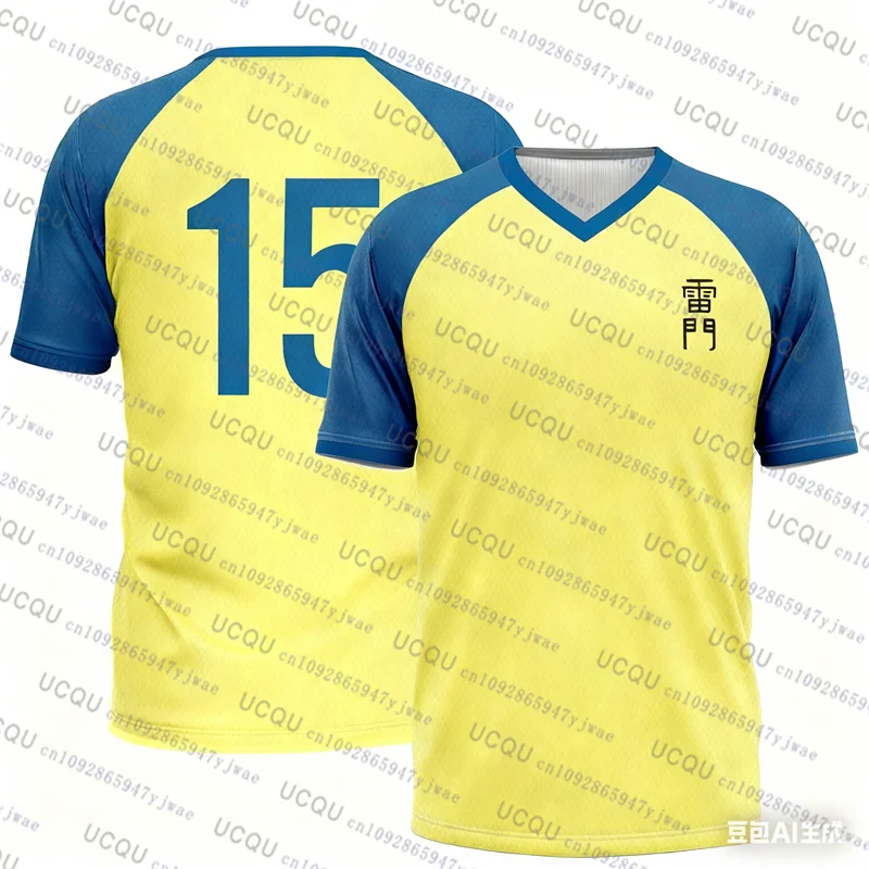 Japan Fußball Anime Eltern-Kind-T-Shirt Inazuma Eleven Kaio Jungen Mädchen Kleidung Sport Atmungsaktiv Schnelltrocknend Tägliches Training Top – Detail 8