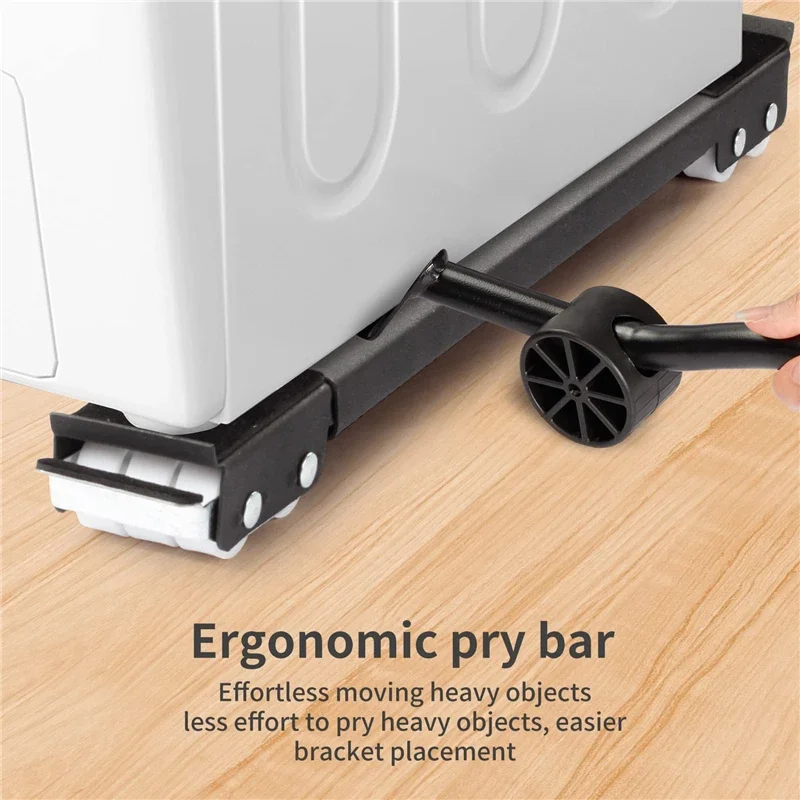 Home Appliance Roller Adjustable Base Heavy Duty Extendable Washing Machine  Rack Fridge Dryer Furniture Mobile Stand Moving Cart
