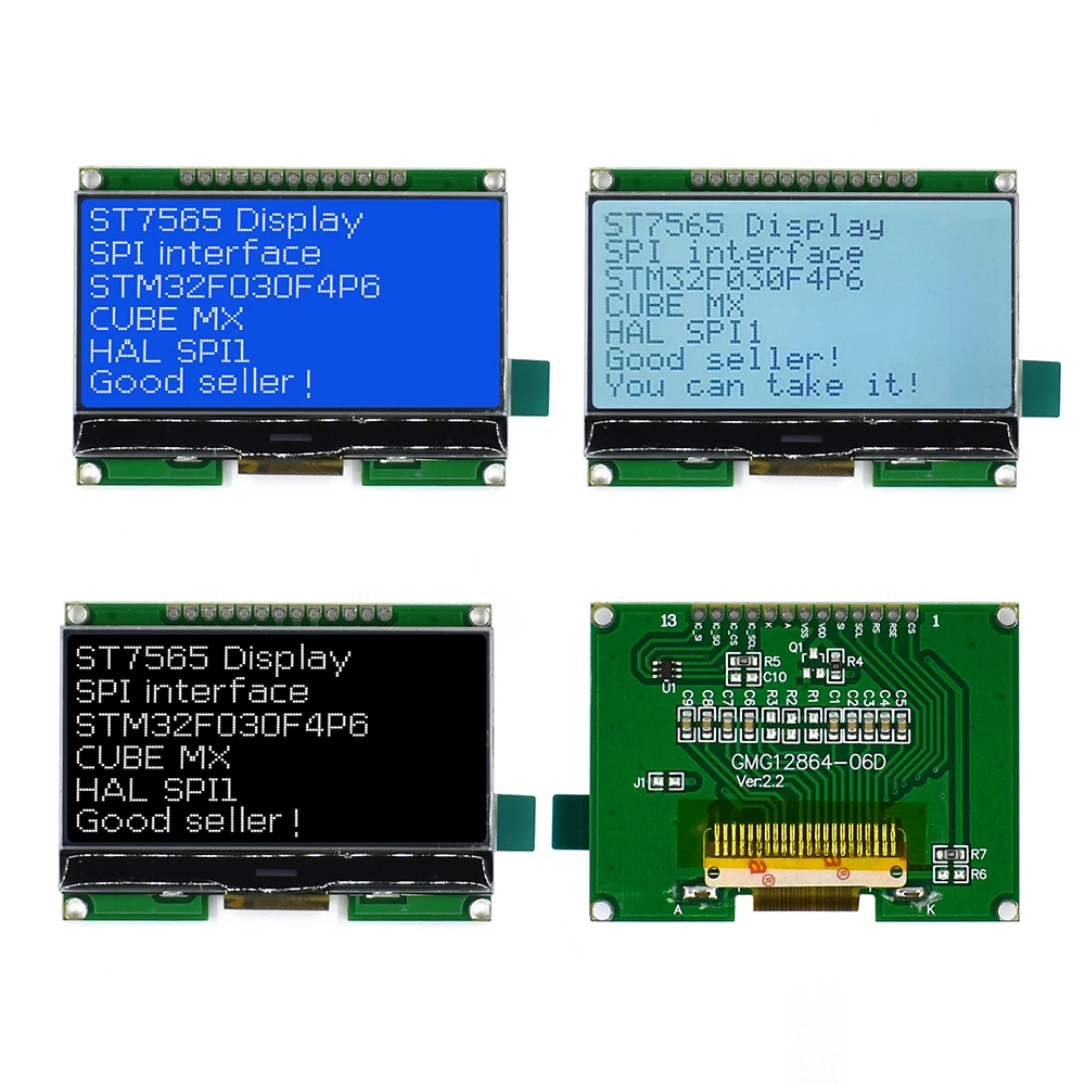 

Lcd12864 12864-06D, 12864, LCD module, COG, with Chinese font, dot matrix screen, SPI interface