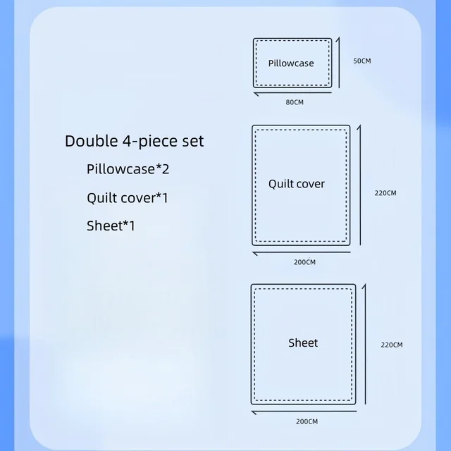 4-Piece Disposable Bedding Set – Duvet Cover, Sheet & 2 Pillowcases 2