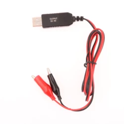 Universal USB 5V to 3V Step - Up Voltage Converter Power Cable - Black/Red for DIY Projects and Various Devices (9V)