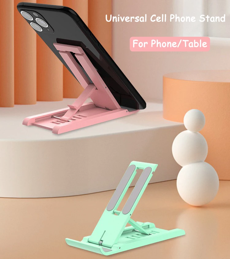

Universal Mobile Phone Stand Foldable Dual Lever Desktop Tablet Holder For IPad iPhone Xiaomi Huawei Non-slip Smartphone Bracket