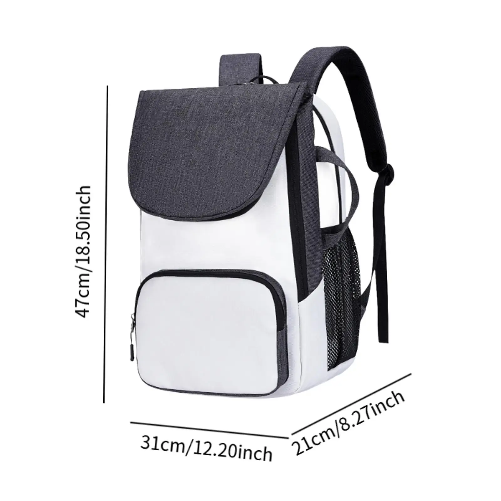 Badminton Bag with Shoe Compartment Sport Bag Travel Tennis Racquet Backpack 6