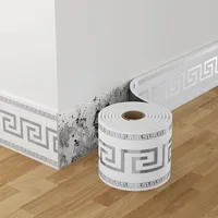 Roll up self-adhesive skirting board anti-collision and waterproof waistline living room and bedroom decorative wall stickers 2