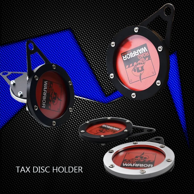Motorcycle Tax Disc Motorbike Universal Round Waterproof Multicolors Insurance Sticker Holder