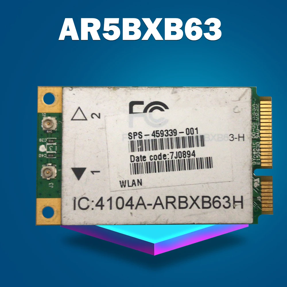 Atheros ar5007eg ar5bxb63 mini pcie sem fio wifi wlan cartão sps