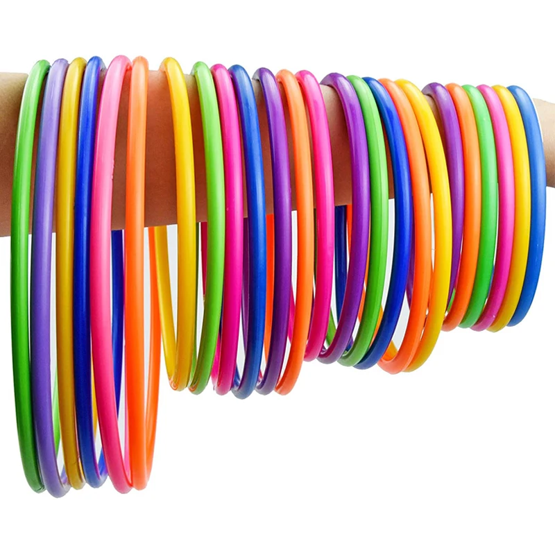 10Pcs Plastic Ring For Toss Games Outdoor Toys For Children Playground Funny Parent Child Interaction Juguetes Divertidos 10pcs plastic ring for toss games outdoor toys for children playground funny parent child interaction juguetes divertidos