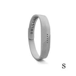 Silicone Wristband Strap for Fitbit Flex 2 - Durable Replacement Band for Smart Bracelet (Gray S)