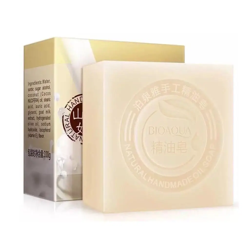 Rose Soap Bamboo Charcoal Aloe Honey Soap Essence Oil Control Skin Deep Cleaning Facial Body Bar Moisturizing