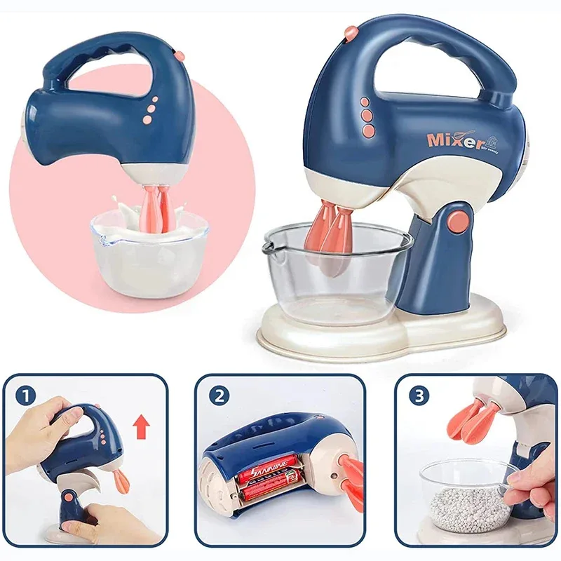 Kids Electric Vacuum Cleaner Kitchen Toy Set Pretend Play Juice Machine Microwave Washing Machine Household Appliances Role Play