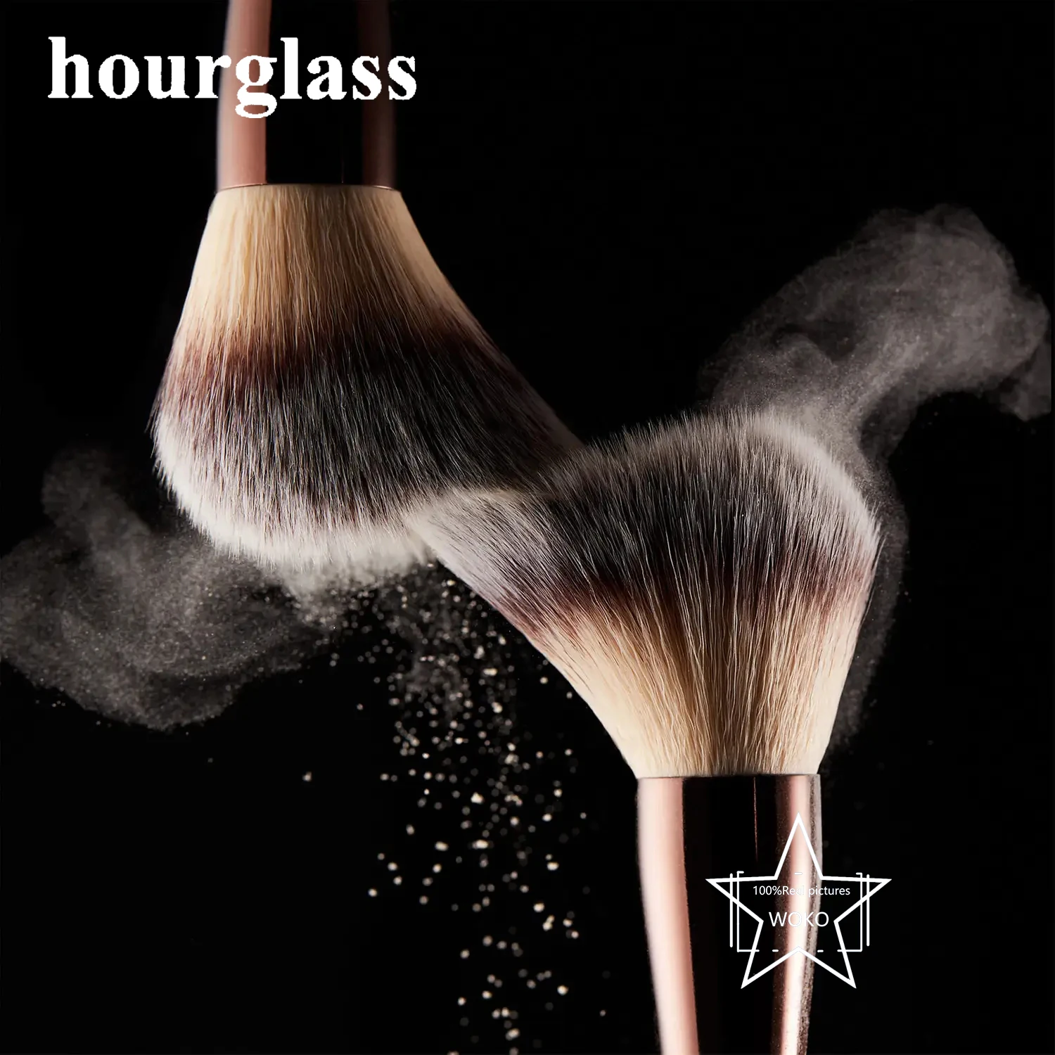 Hourglass Makeup Brushes Powder Foundation Contour Cream Blush Bronzer Make Up Brush Eyeshadow liner Smudge Brush Single branch 3