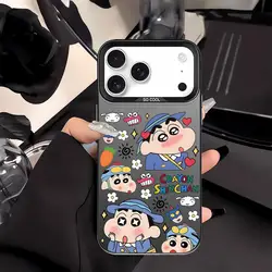 Crayon Shin - Chan Cartoon Phone Case - Fun and Durable Back Cover - iPhone 15 Plus (Mix01)